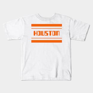 Houston Orange Stripes | Sports Team Kids T-Shirt